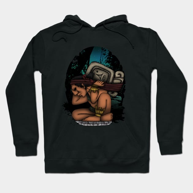 Mayan God Hoodie by adamzworld